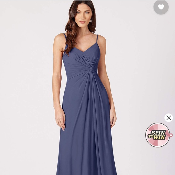 Azazie Aubrielle Color Stormy custom fit - Picture 1 of 7